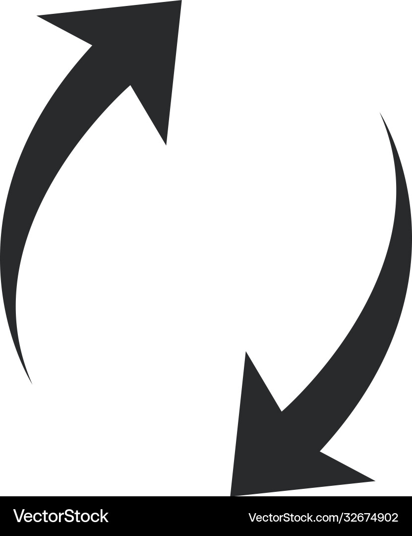 Pfeile Symbol Form Zeiger Nachlade Fortschritt vektorbild