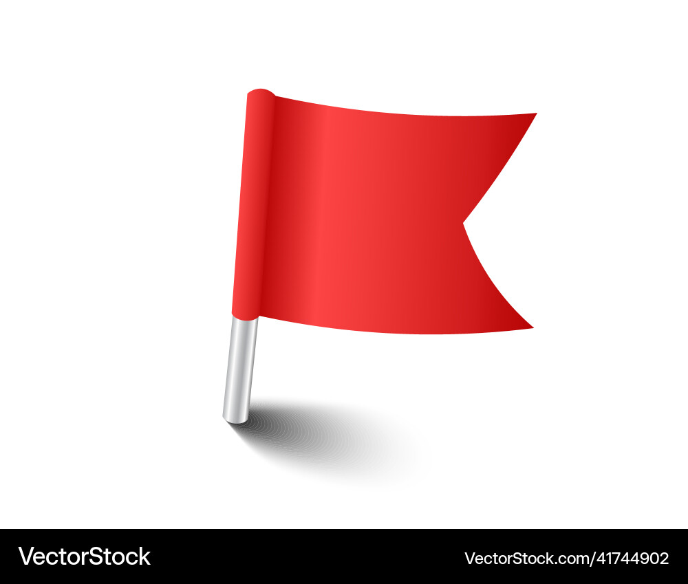 Red pins tacks flags attach buttons on needles Red pins tacks flags attach buttons on needles Vector Image