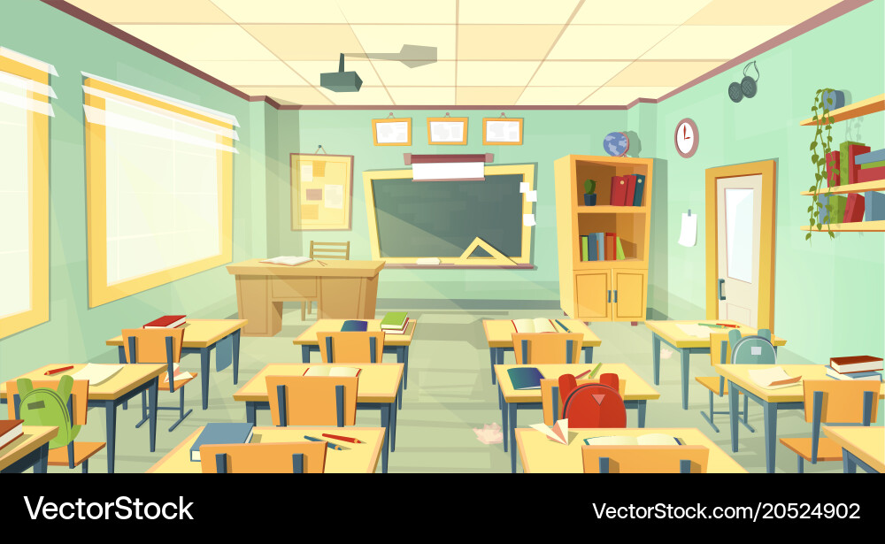 There is a desk in the study