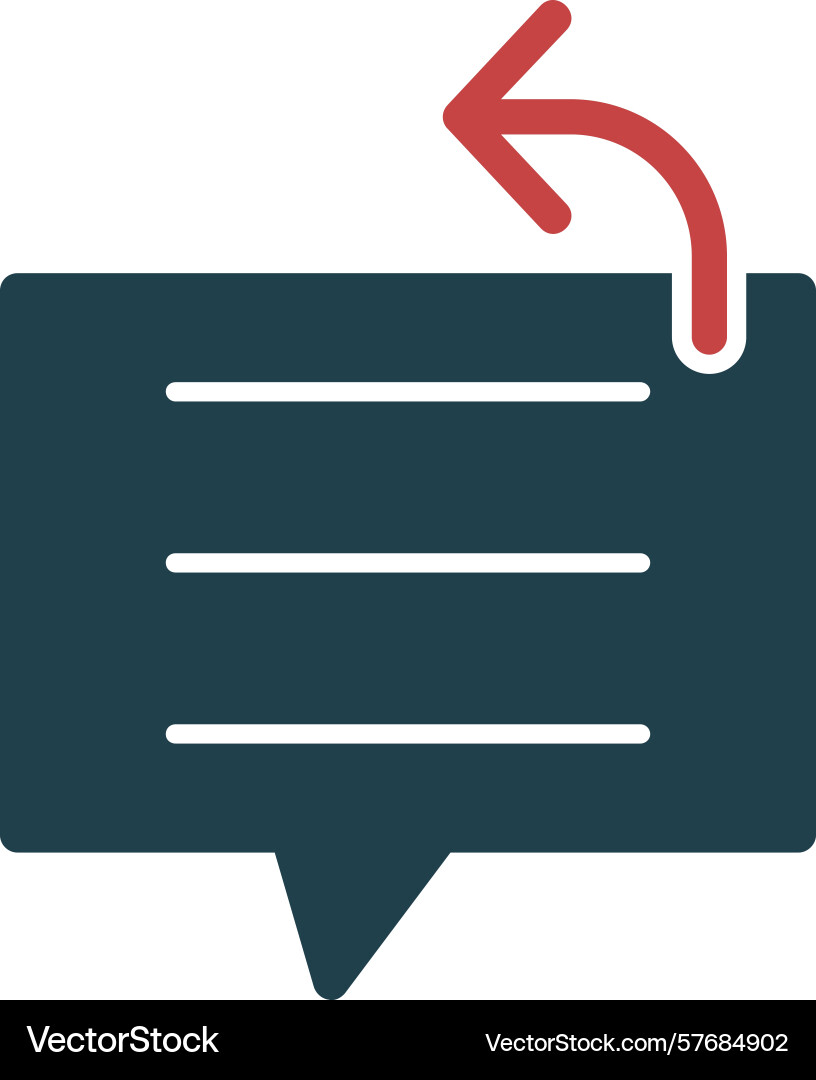 Scripted response glyph multi color icon Vector Image