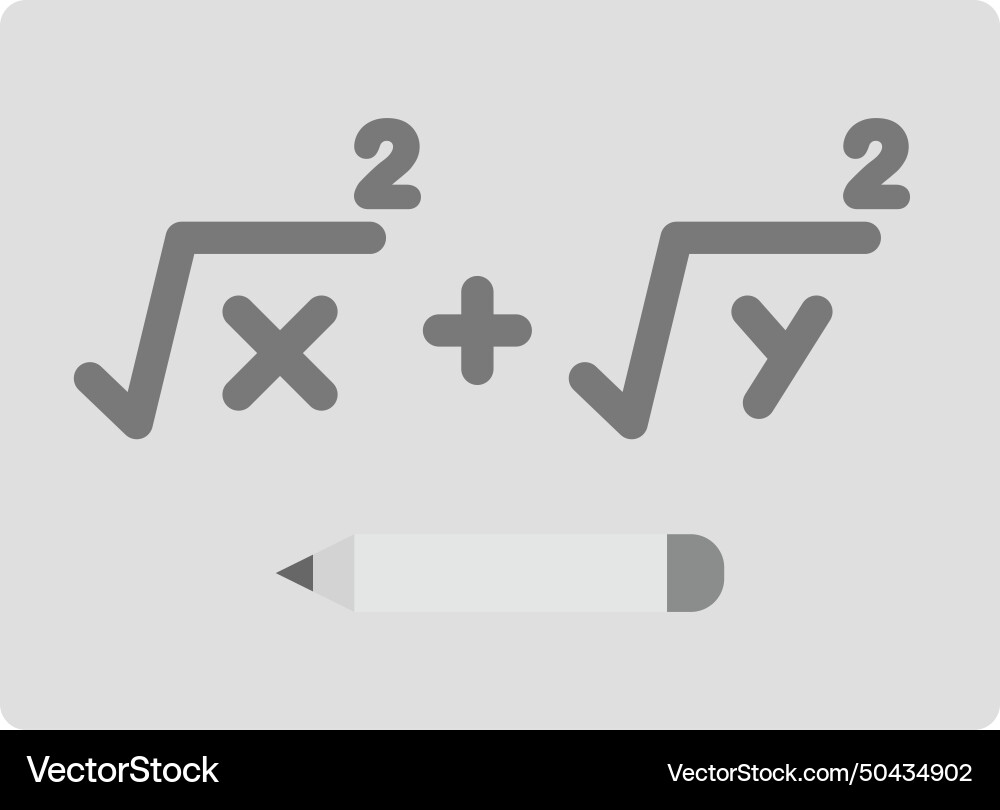 Solving formula icon image vector image