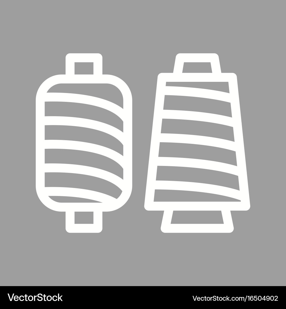 Spools of thread vector image