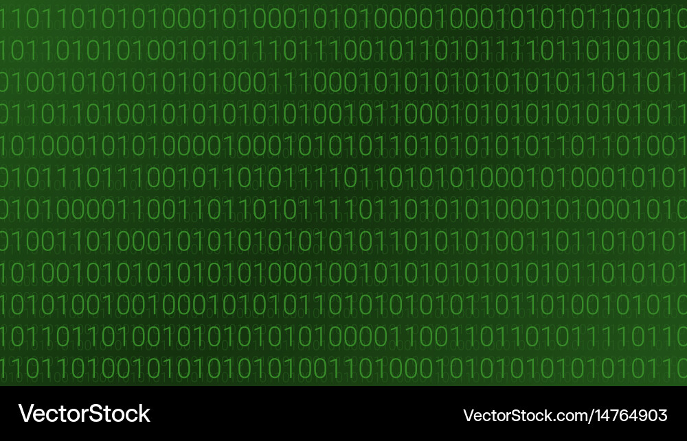Abstract technology background binary computer vector image