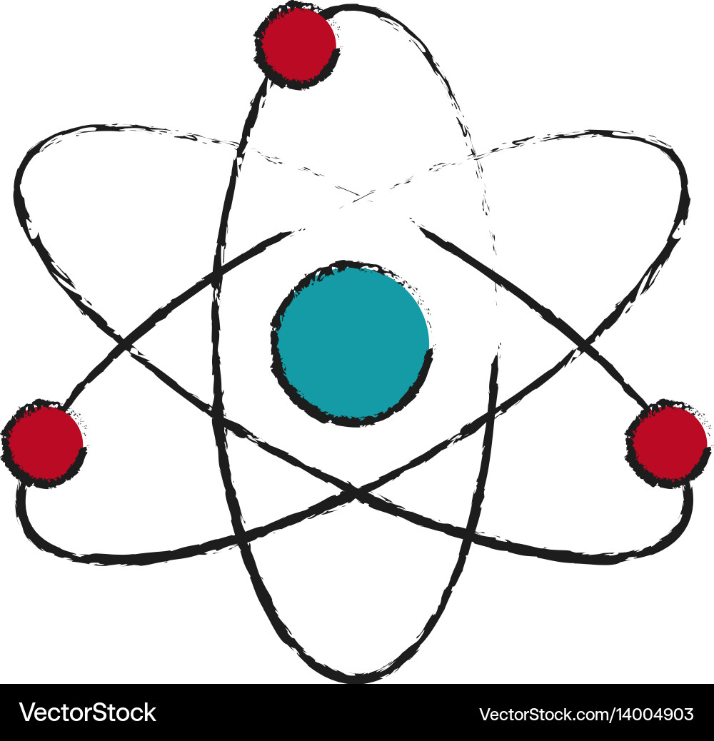 Atom representation icon image vector image
