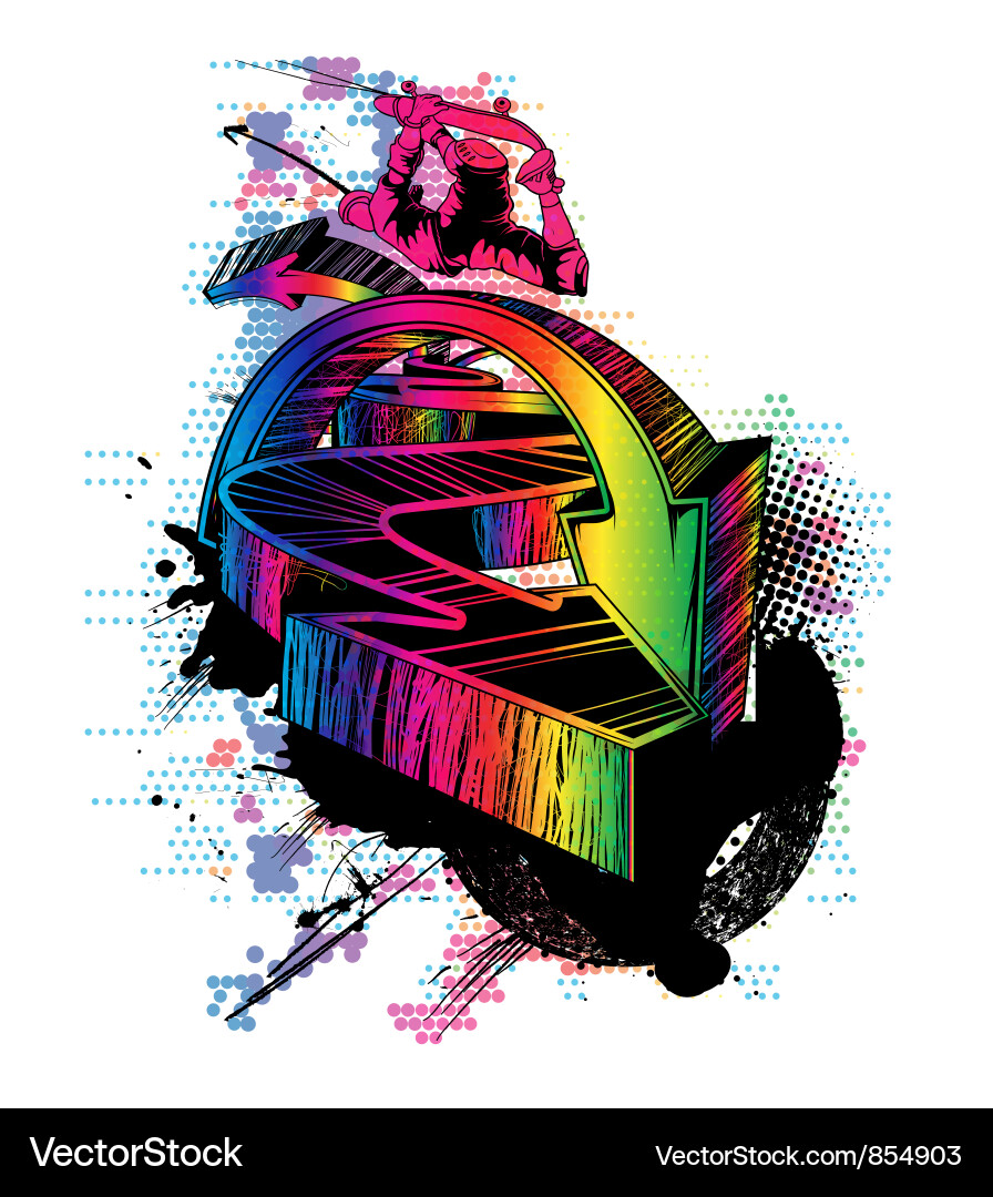 Colorful 3d arrows Royalty Free Vector Image - VectorStock