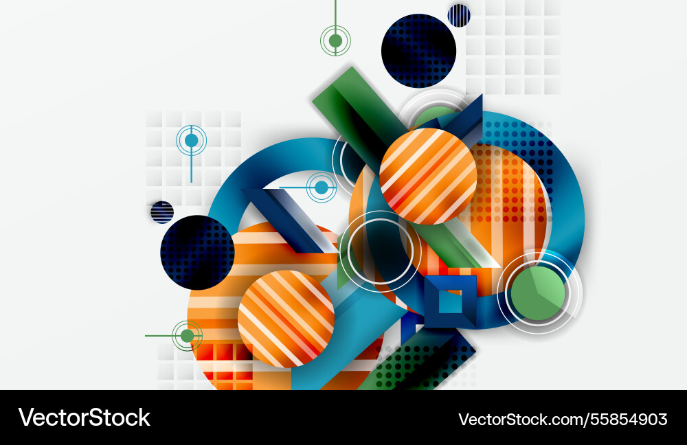 Dynamic complex geometric abstract background Dynamic complex geometric abstract background Vector Image