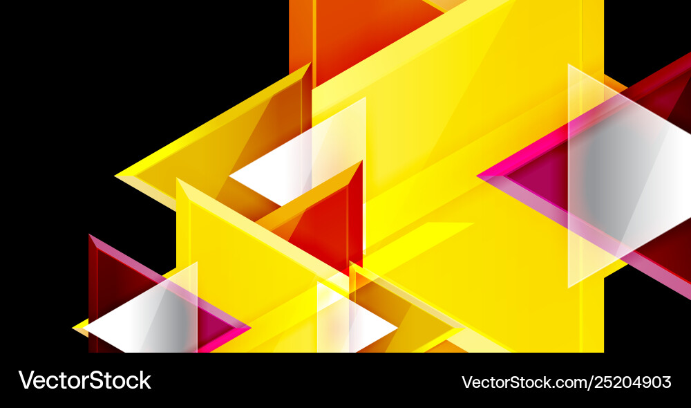 Dynamic triangle composition abstract background Dynamic triangle composition abstract background Vector Image