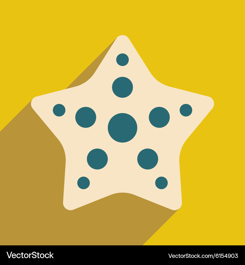 Flat with shadow icon and mobile application vector image