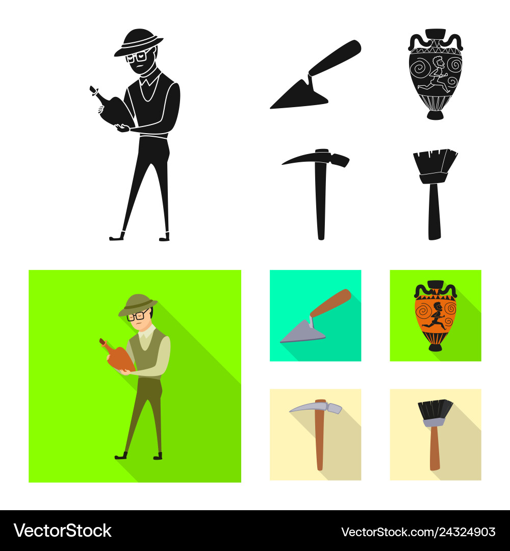Isolated object of story and items icon set Isolated object of story and items icon set vector image