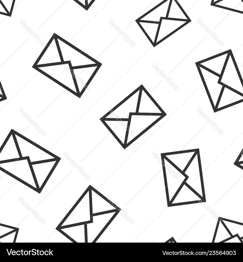 Mail envelope icon seamless pattern background Mail envelope icon seamless pattern background vector image