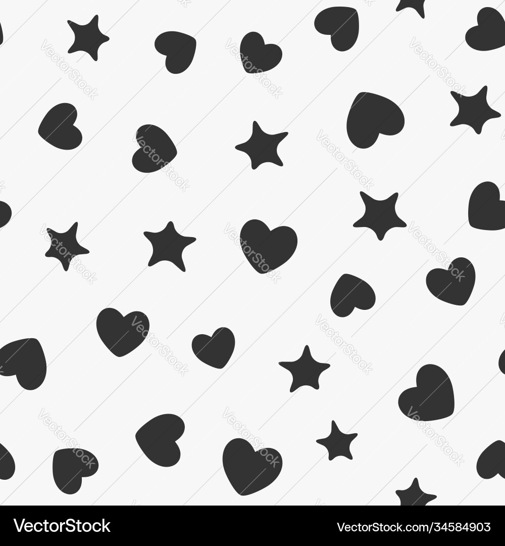 Seamless pattern with randomly scattered Seamless pattern with randomly scattered vector image