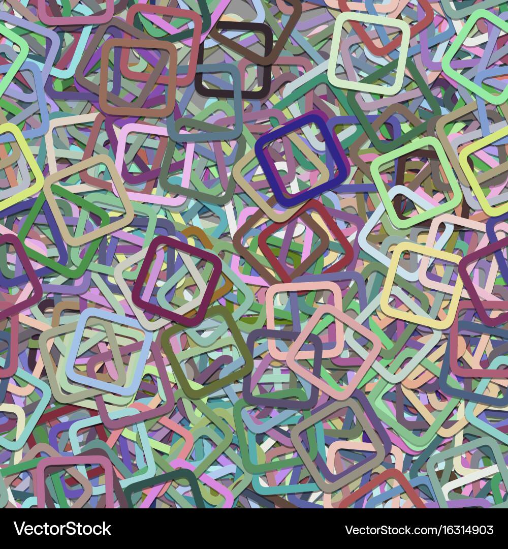 Seamless random square pattern background vector image