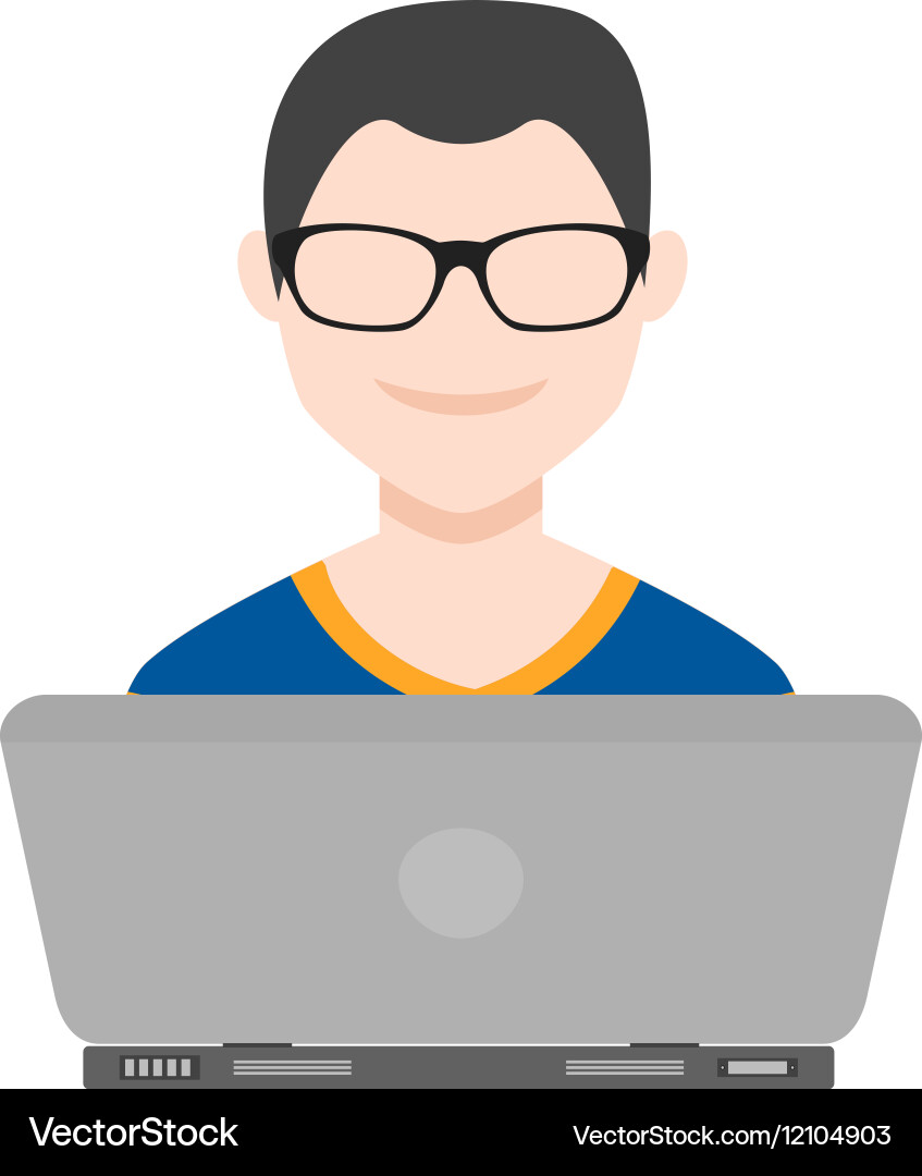 Software developer vector image