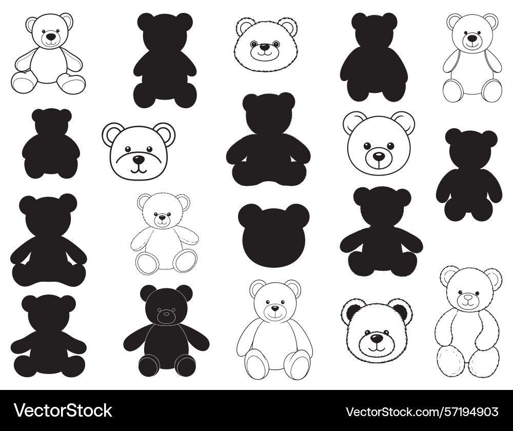 teddy-bear-silhouette-vector-