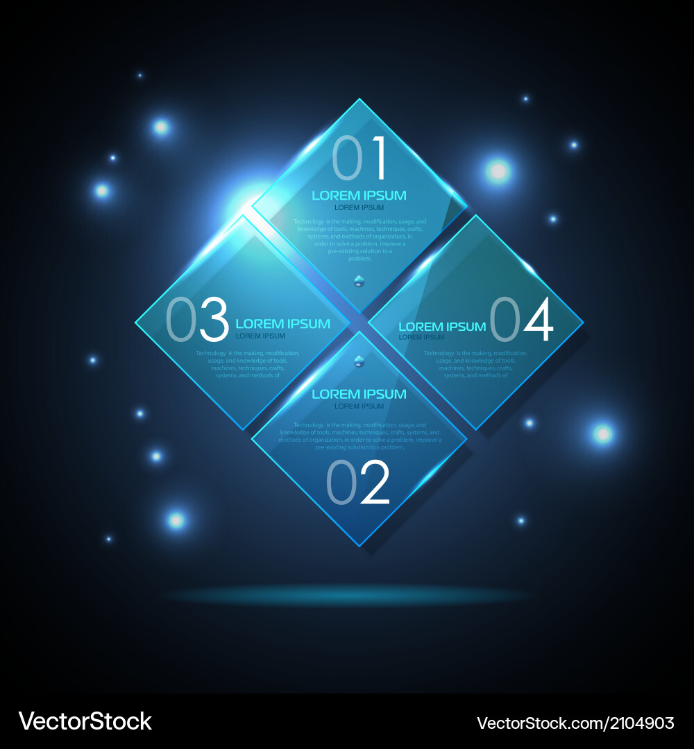 Website template design technology background vector image