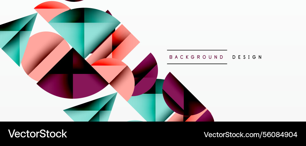 Abstract geometric background with layered vector image