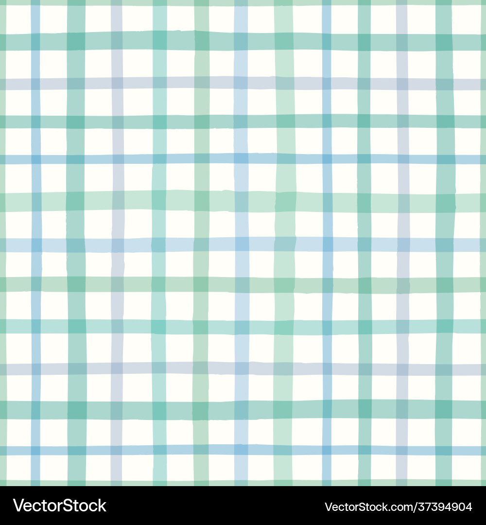 Check pattern in green seamless repeat Vector Image