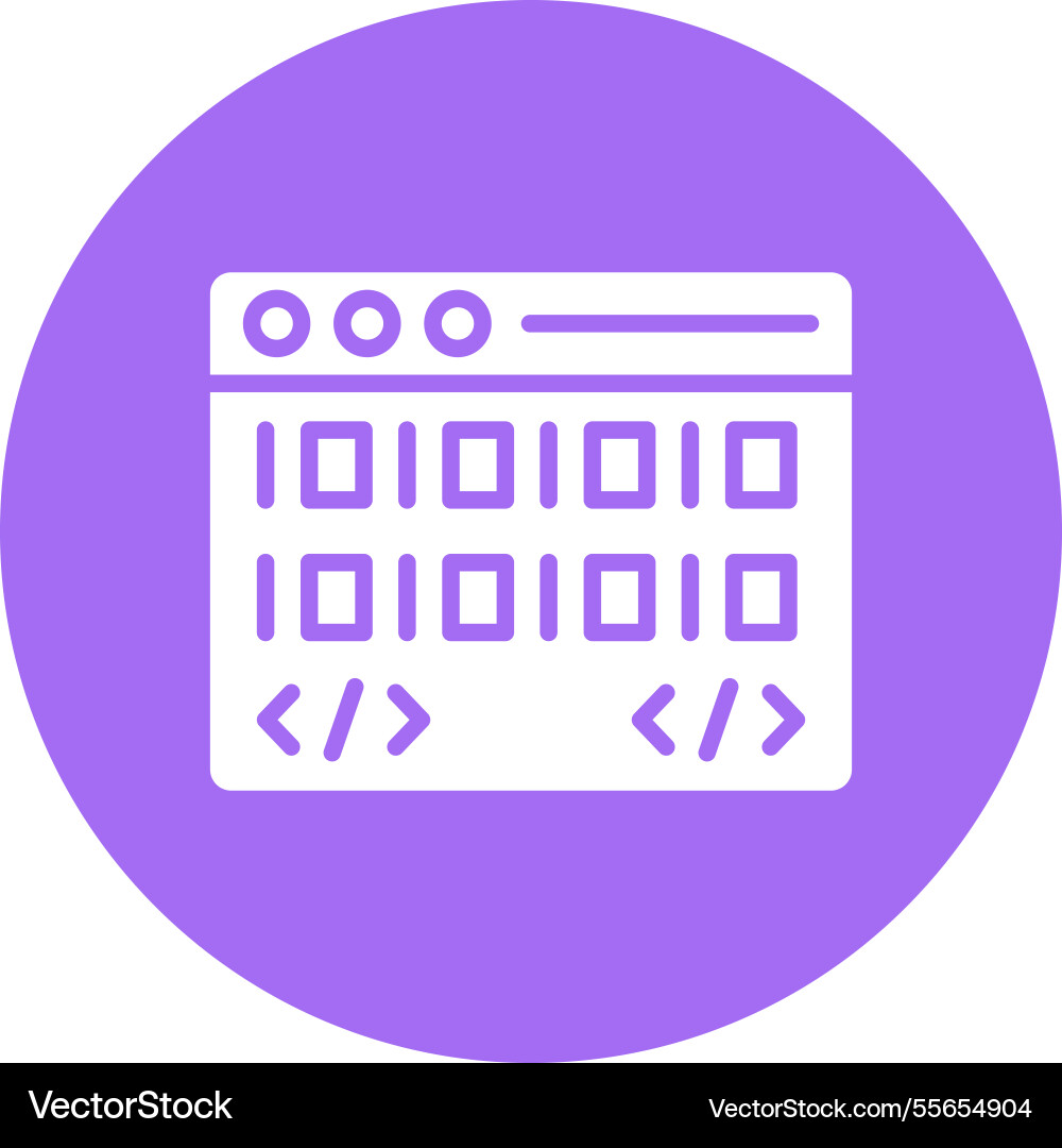 Coding icon design vector image
