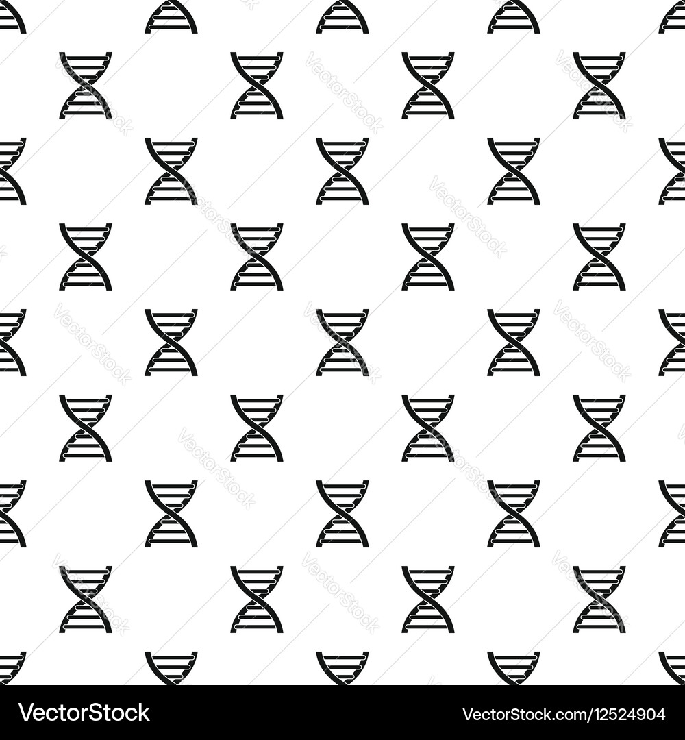 Dna symbol pattern simple style vector image