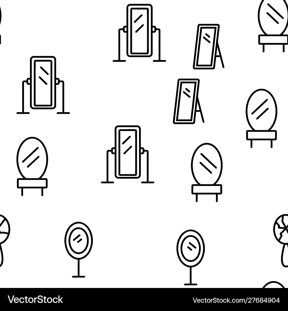 Mirror different form seamless pattern Mirror different form seamless pattern Vector Image