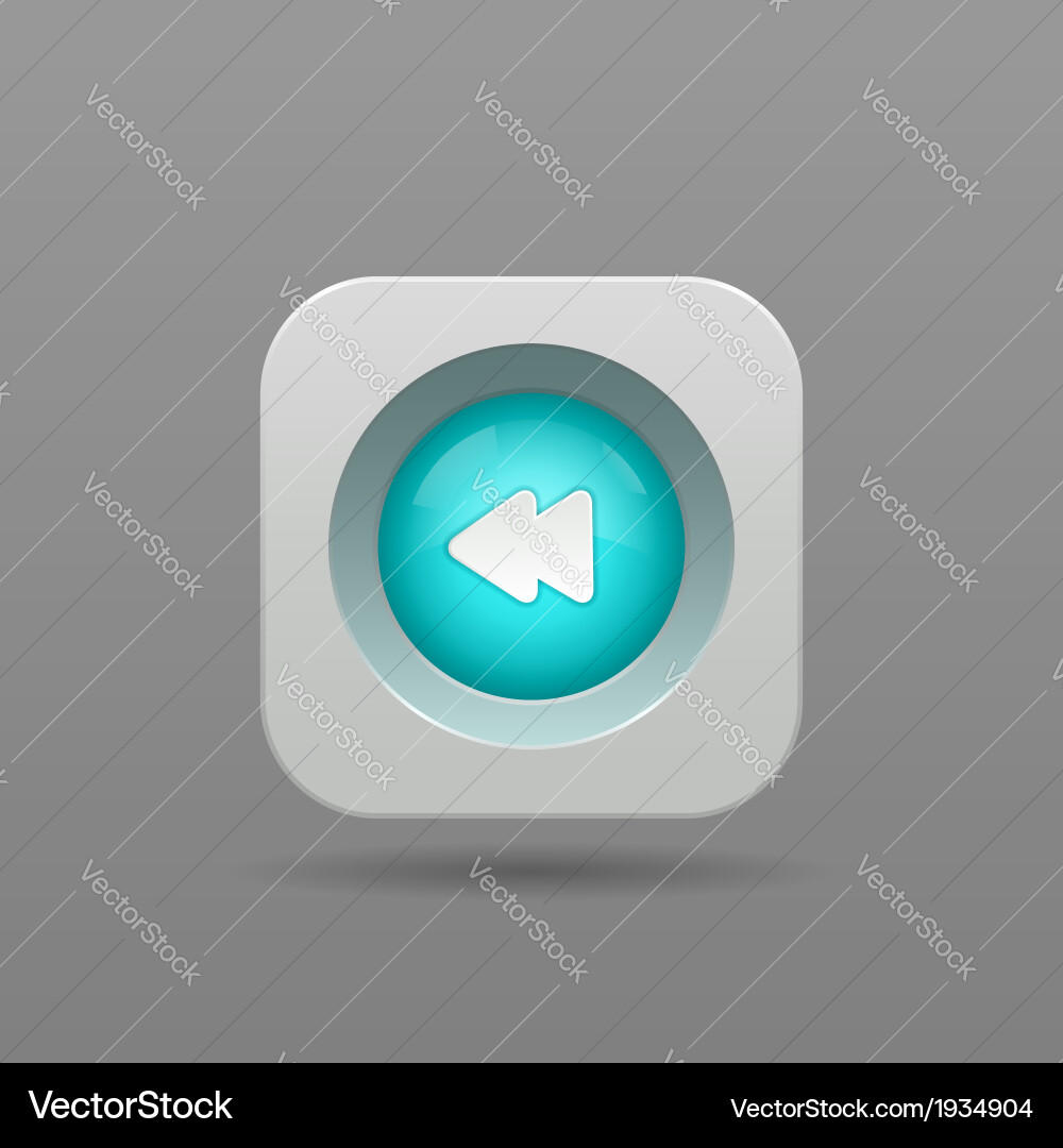 Previous Navigation Icon vector image