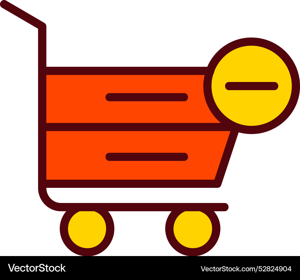 Remove from cart icon design Vector Image
