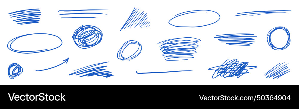 Scratch Pen Scribble Texture Vector Image