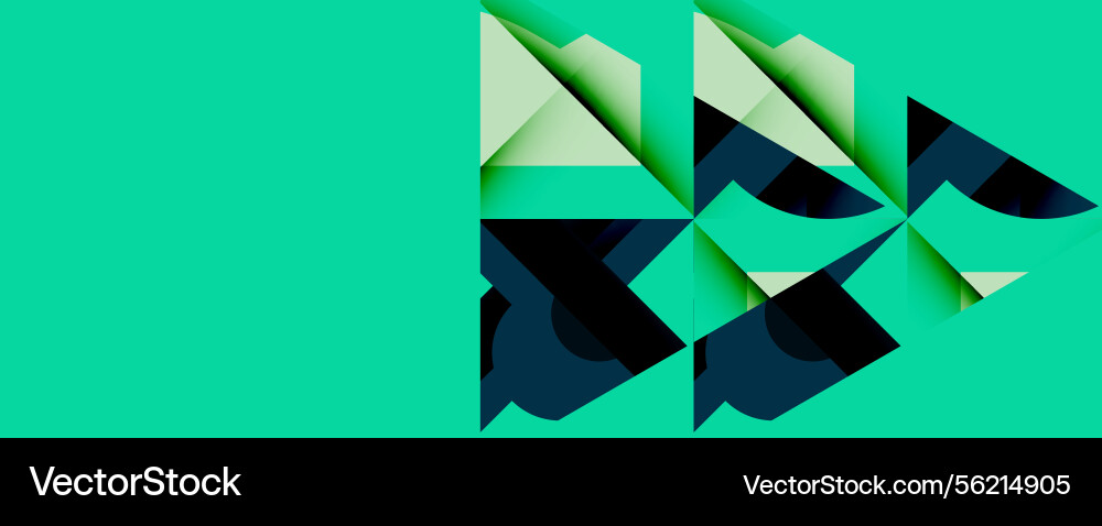 Abstract geometric design features layered Vector Image