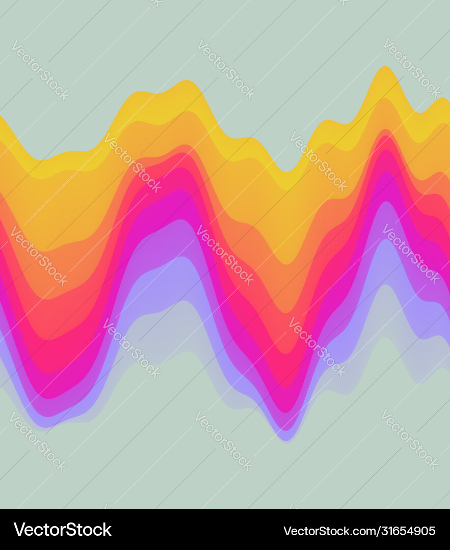 Abstract waveform background 3d technology style Abstract waveform background 3d technology style Vector Image