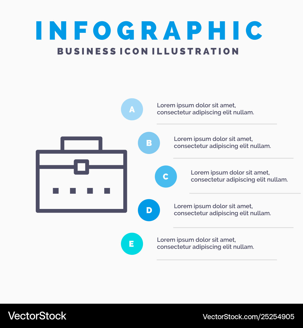 Bag worker user interface line icon with 5 Bag worker user interface line icon with 5 Vector Image