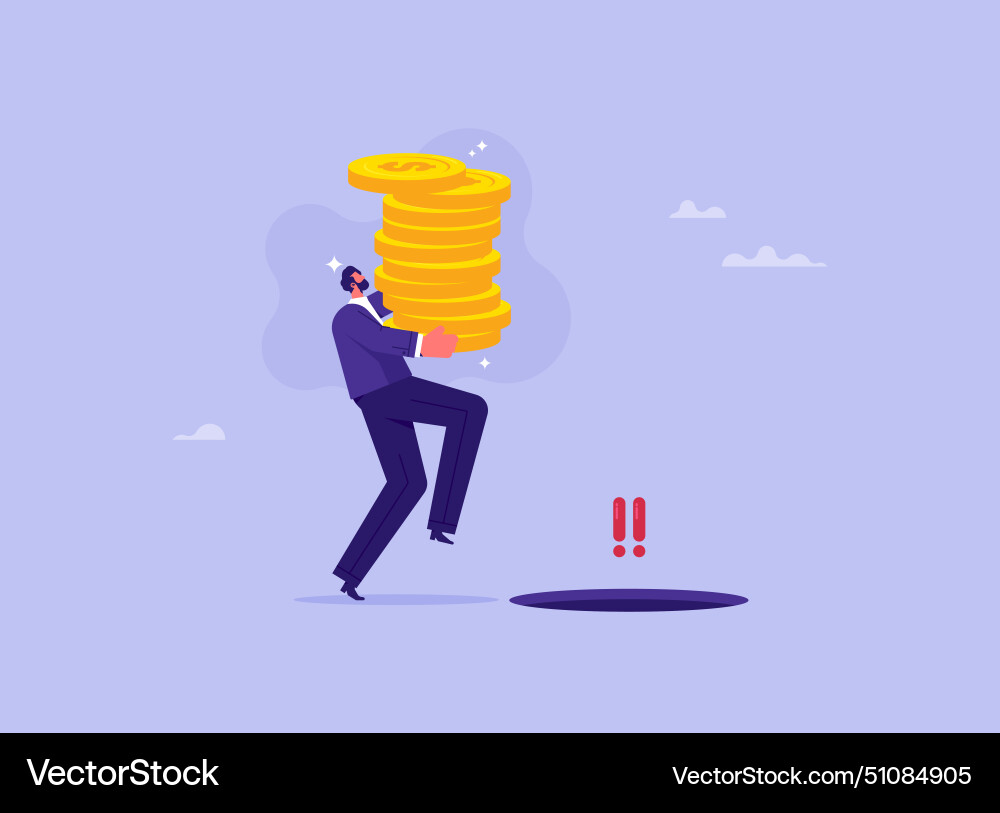 Blind investment concept Royalty Free Vector Image