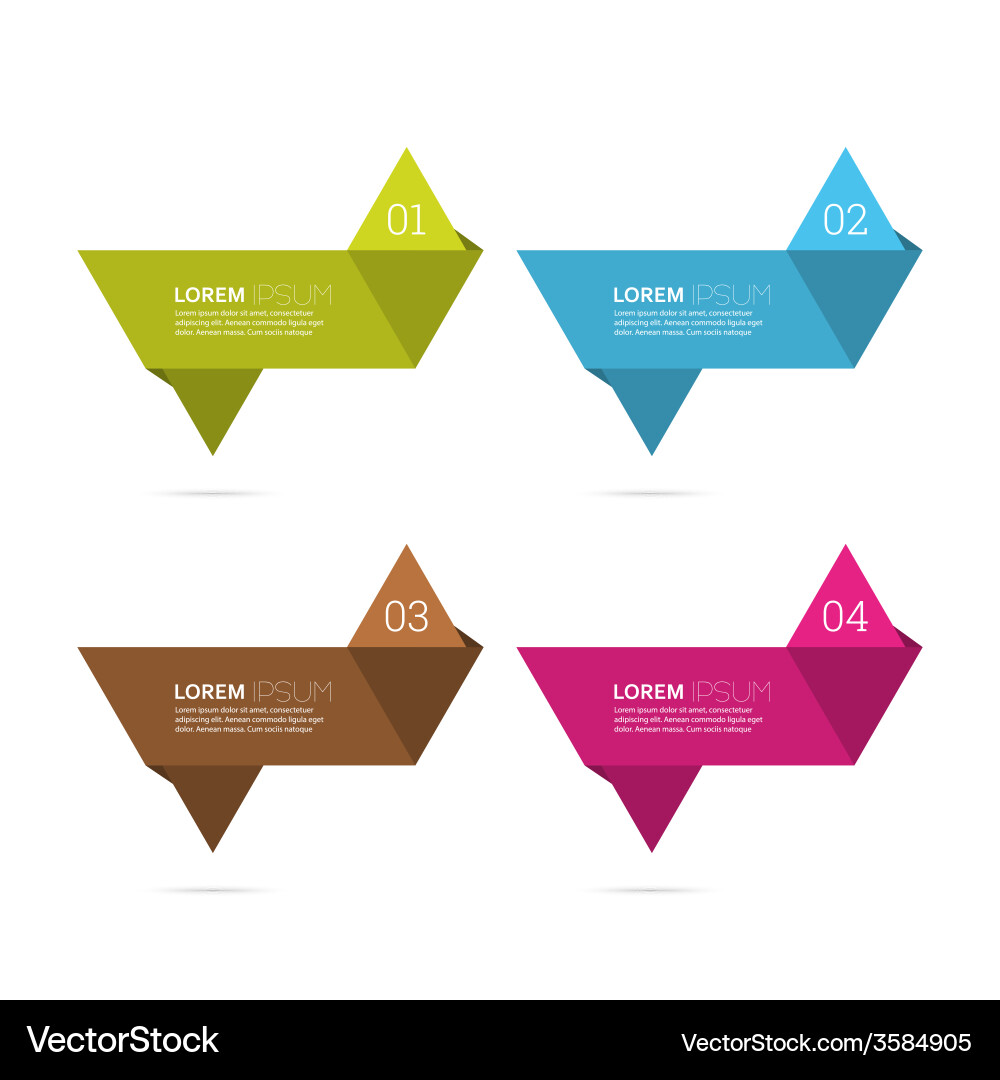 Comparative chart with templates for presentation vector image