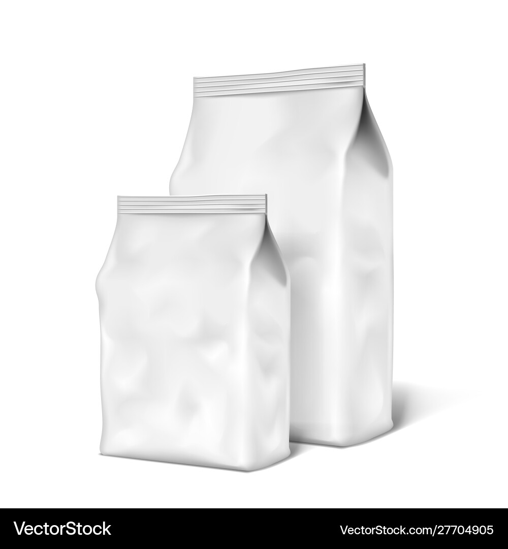 Folie oder Papier Essen stehen Beutel Snack Beutel Beutel Beutel Folie oder Papier Essen stehen Beutel Snack Beutel Beutel Beutel Vektorbild