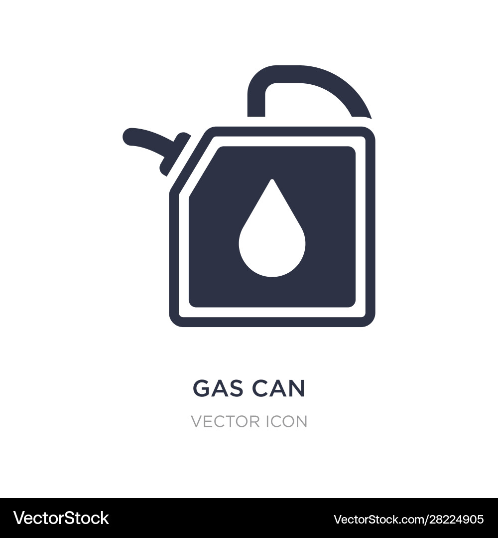 Gas can icon on white background simple element Vector Image