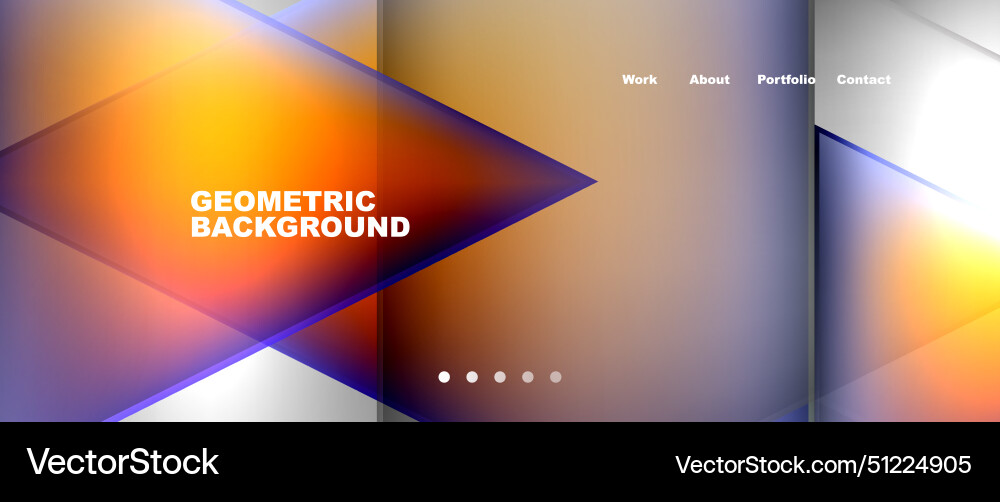 Gradient triangle geometric minimal wallpaper Vector Image
