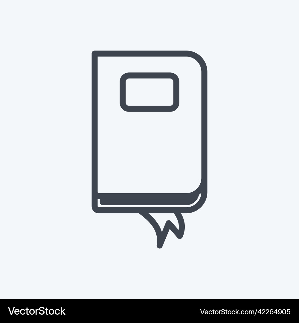 Icon notebook suitable for web interface symbol vector image