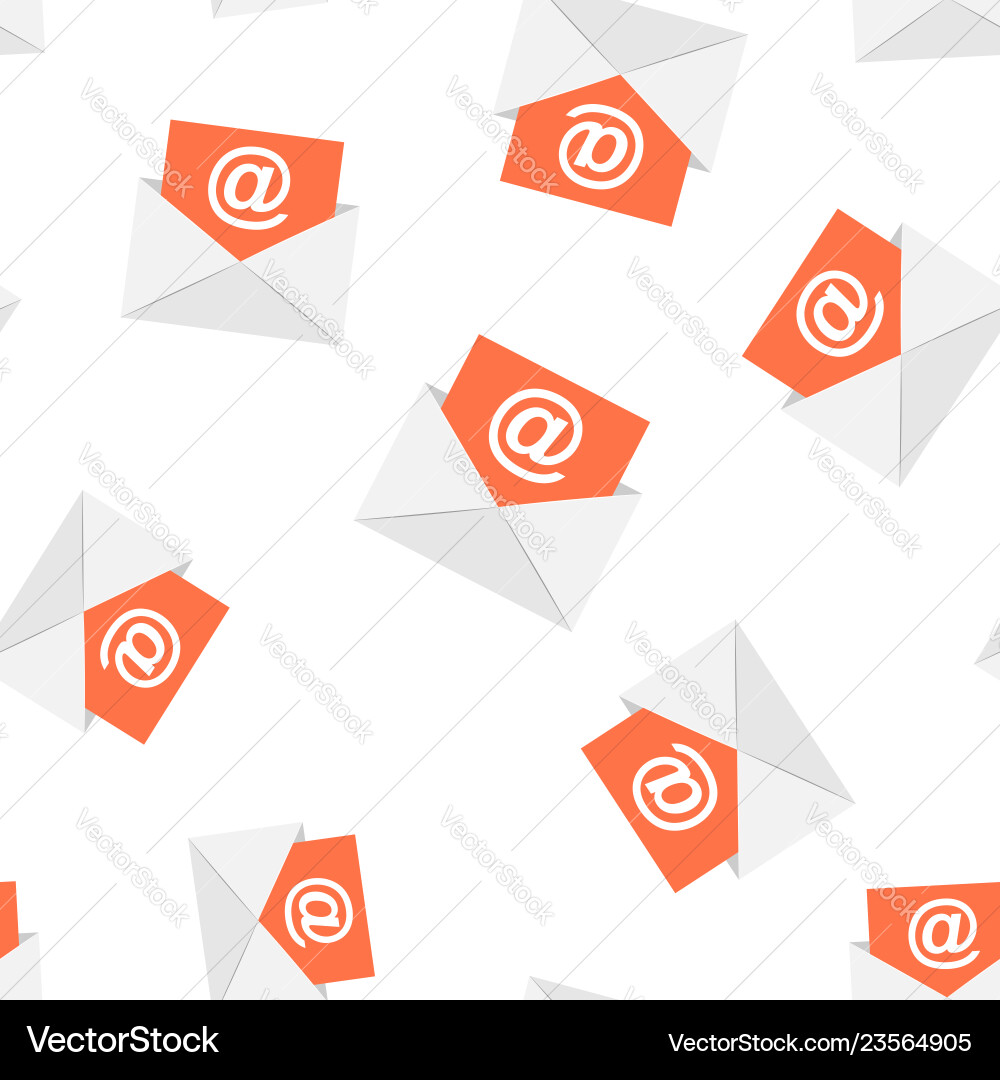 Mail envelope icon seamless pattern background Mail envelope icon seamless pattern background Vector Image