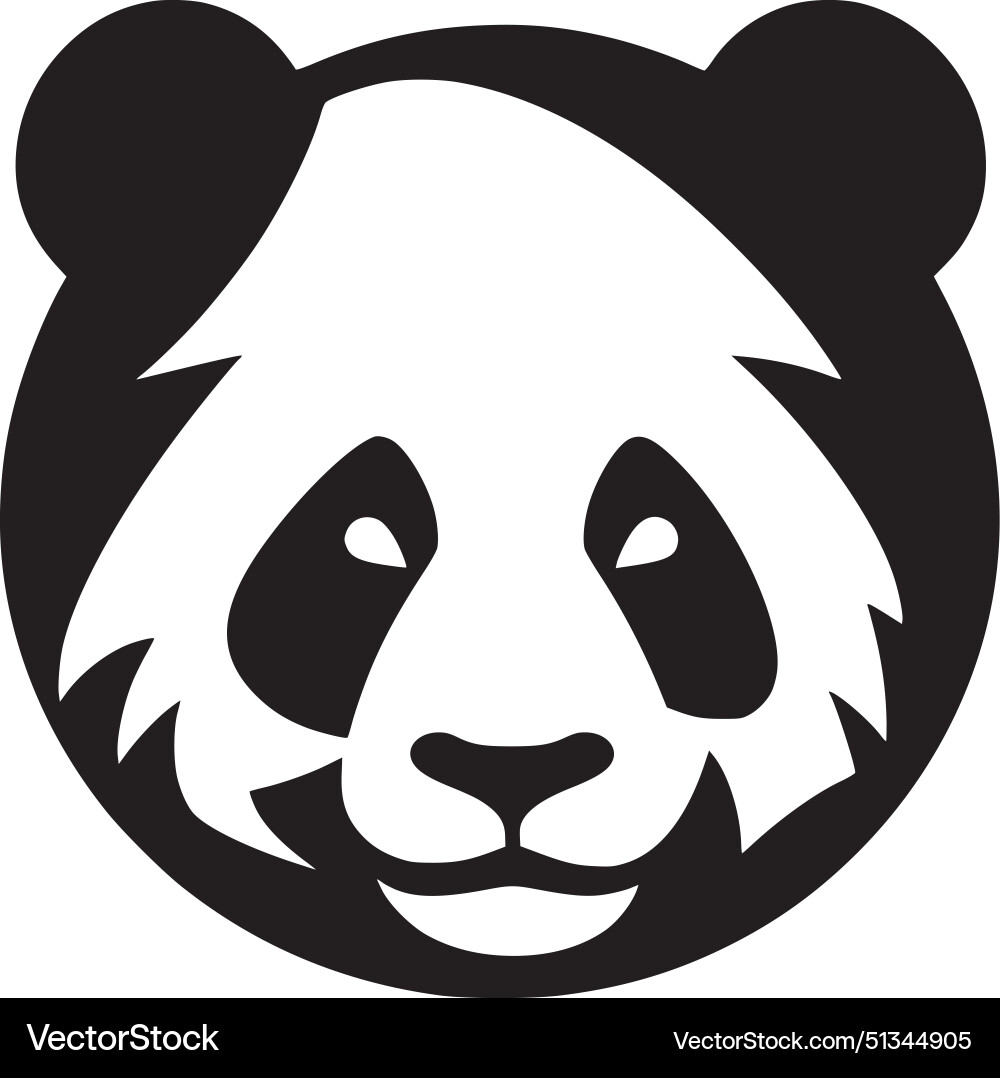 Panda - hochwertiges Logo ideal für T-Shirt Panda - hochwertiges Logo ideal für T-Shirt vektorbild