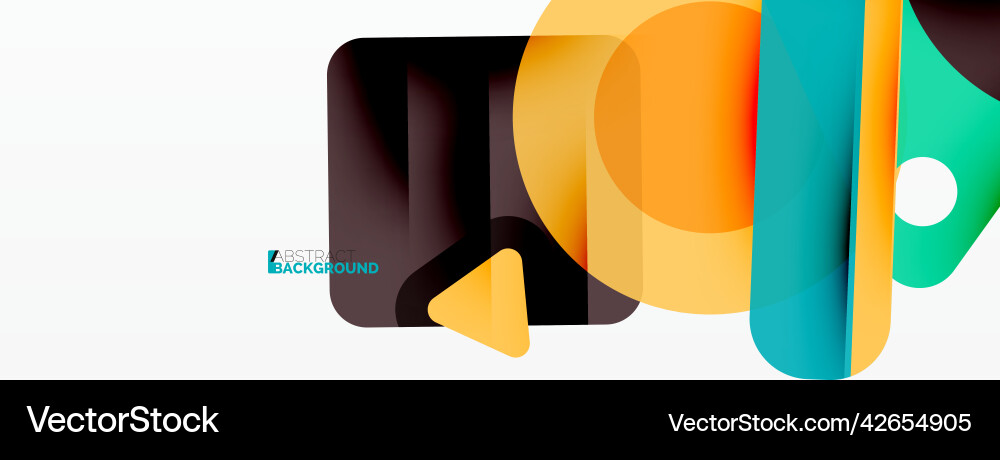 Primitive geometric shapes - line triangle Vector Image