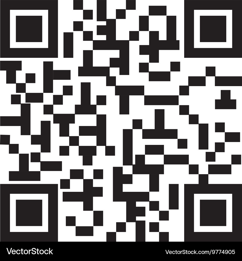 Quick response code isolated icon vector image