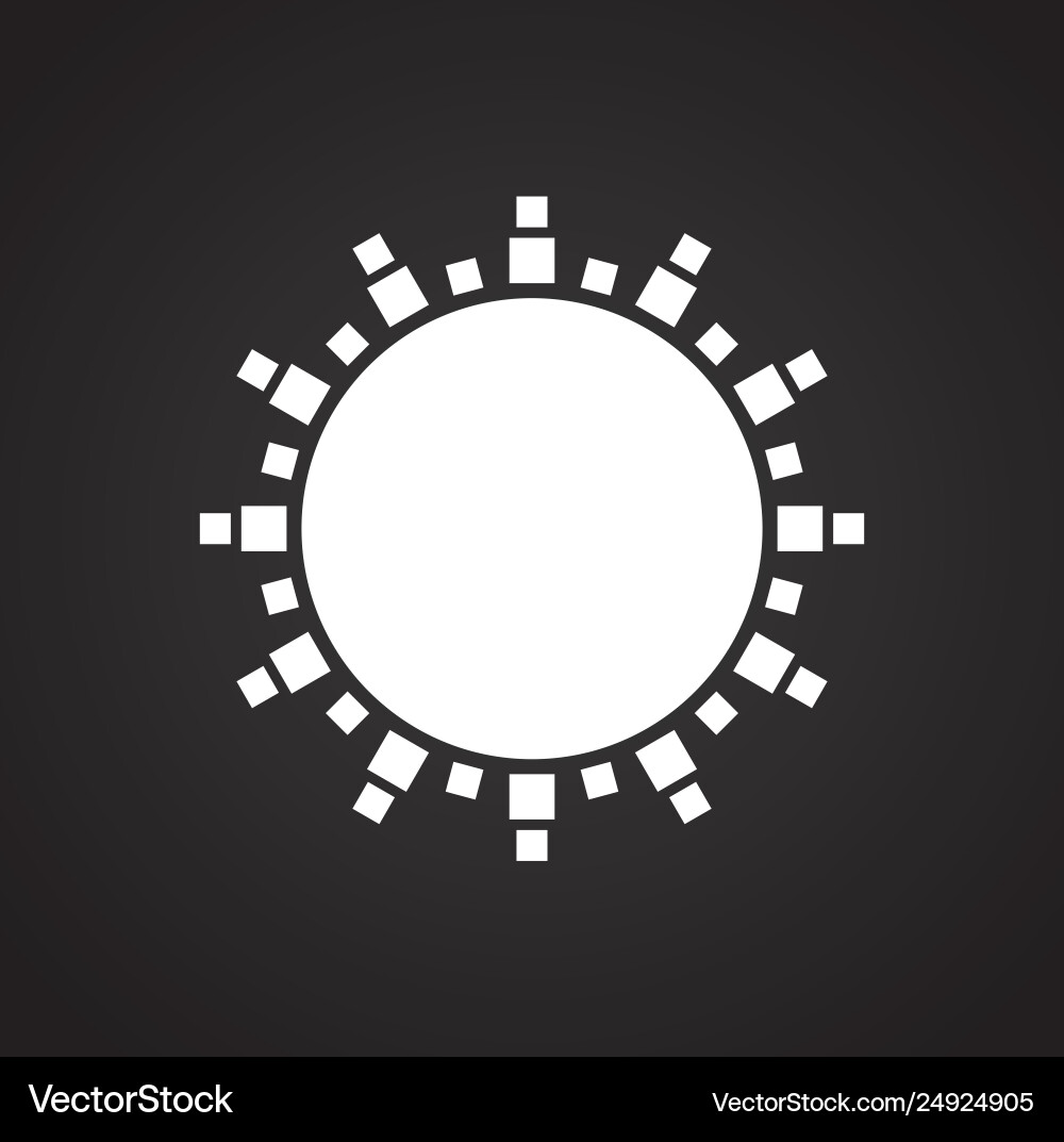 Sun icon on background for graphic and web design Vector Image