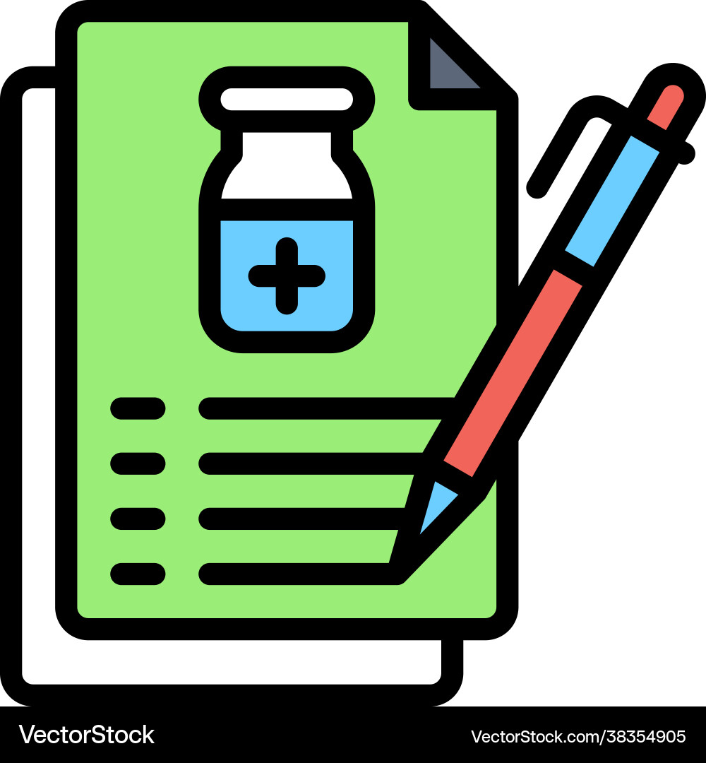 Vaccine data icon development related Vector Image
