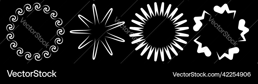 Abstract radial geometric design element non Abstract radial geometric design element non Vector Image