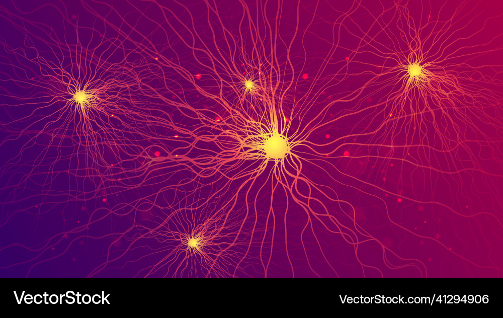 AI Neuronal Network Big Data vector image