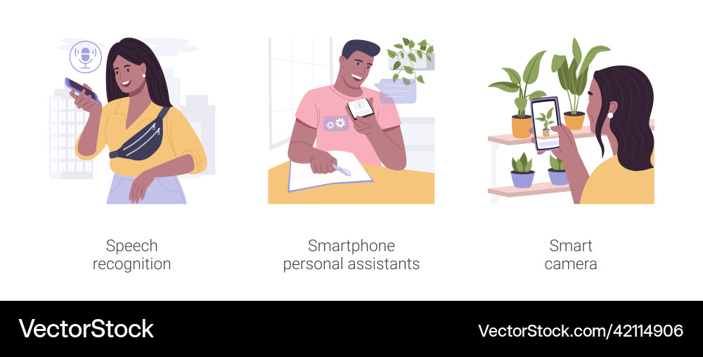 Artificial intelligence technology use isolated Artificial intelligence technology use isolated Vector Image