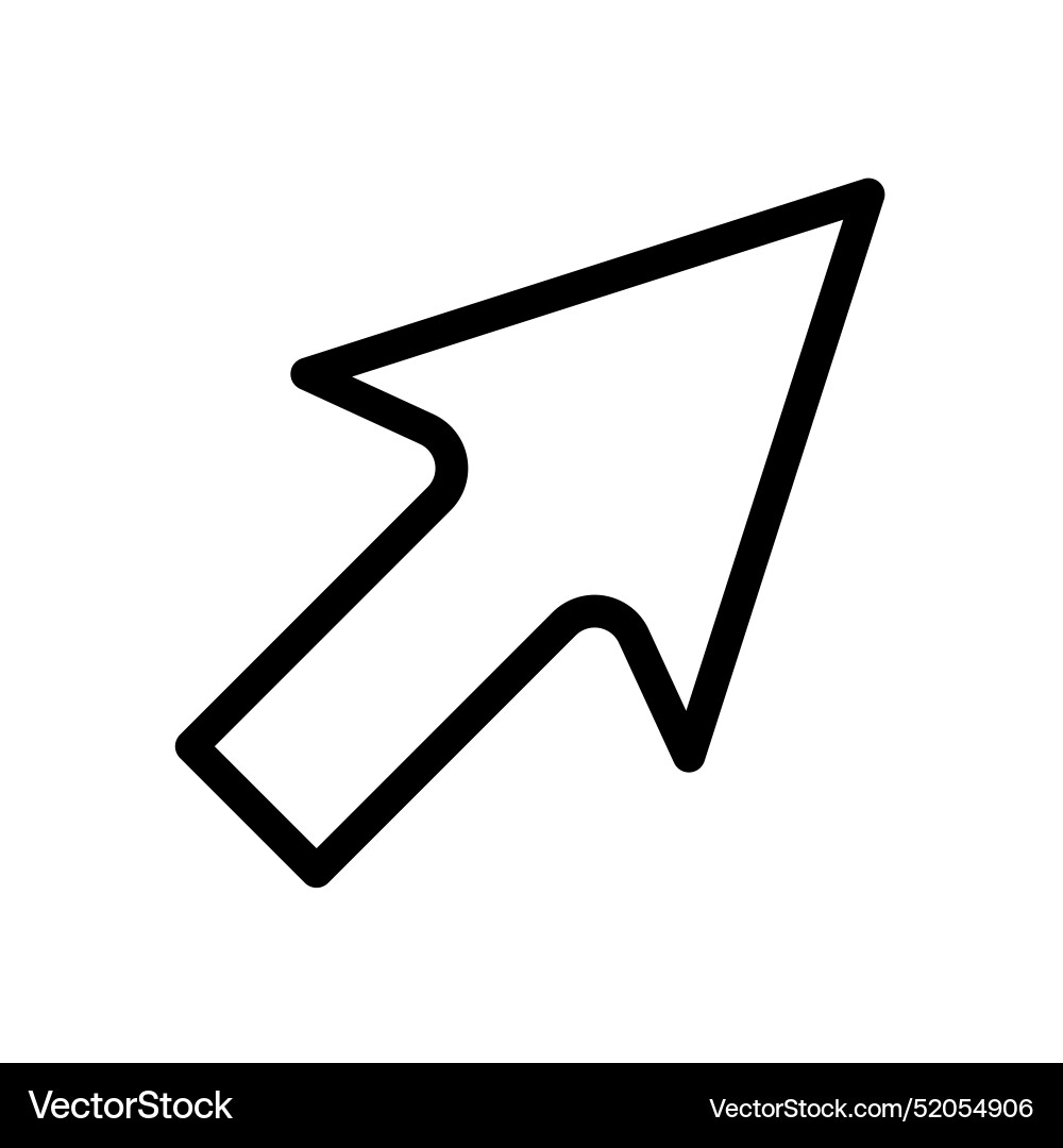 Cursor icon for computer interfaces navigation Cursor icon for computer interfaces navigation vector image