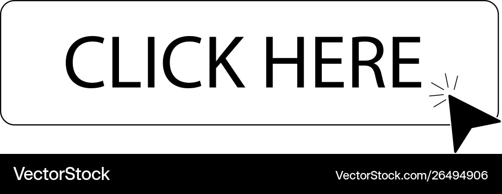 Hand on button vector image