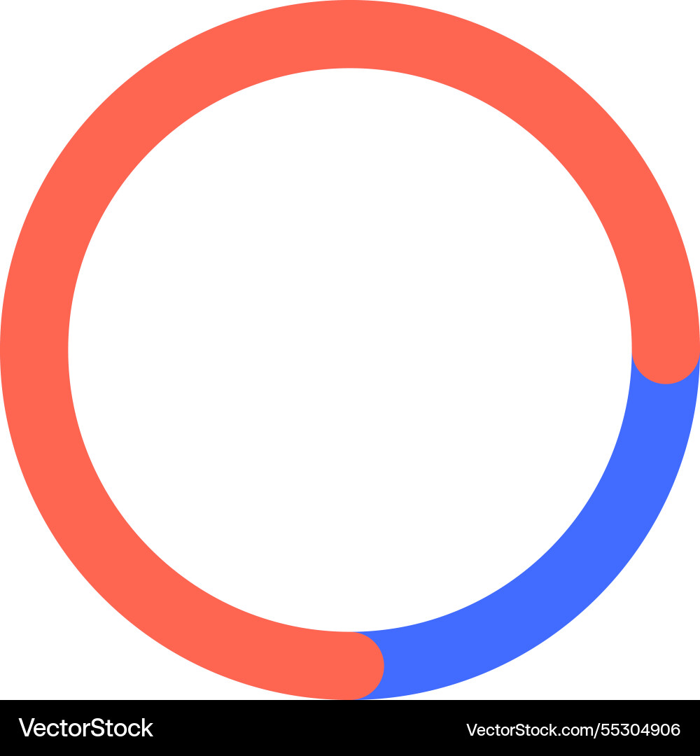 Loading bar or progress indicator almost reaching Loading bar or progress indicator almost reaching vector image
