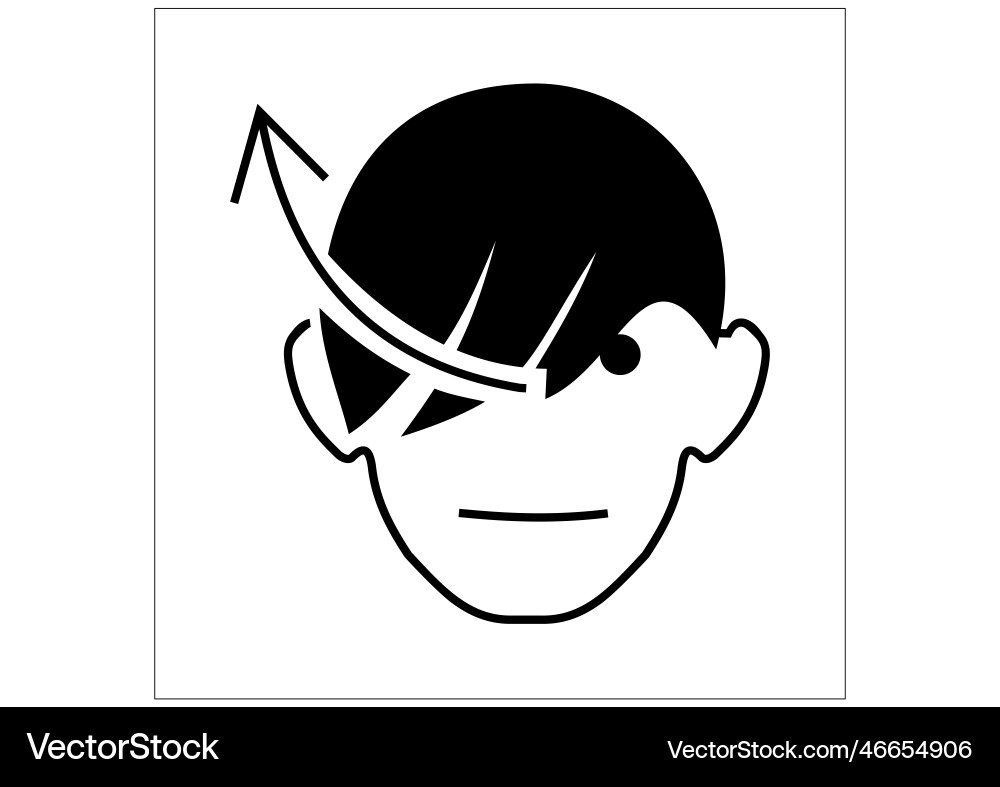 Move hair Royalty Free Vector Image - VectorStock
