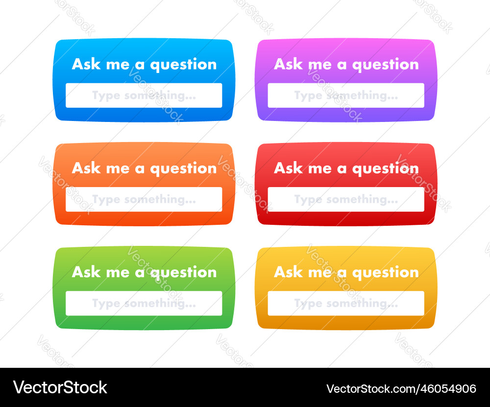 Question Mark User Interface vector image